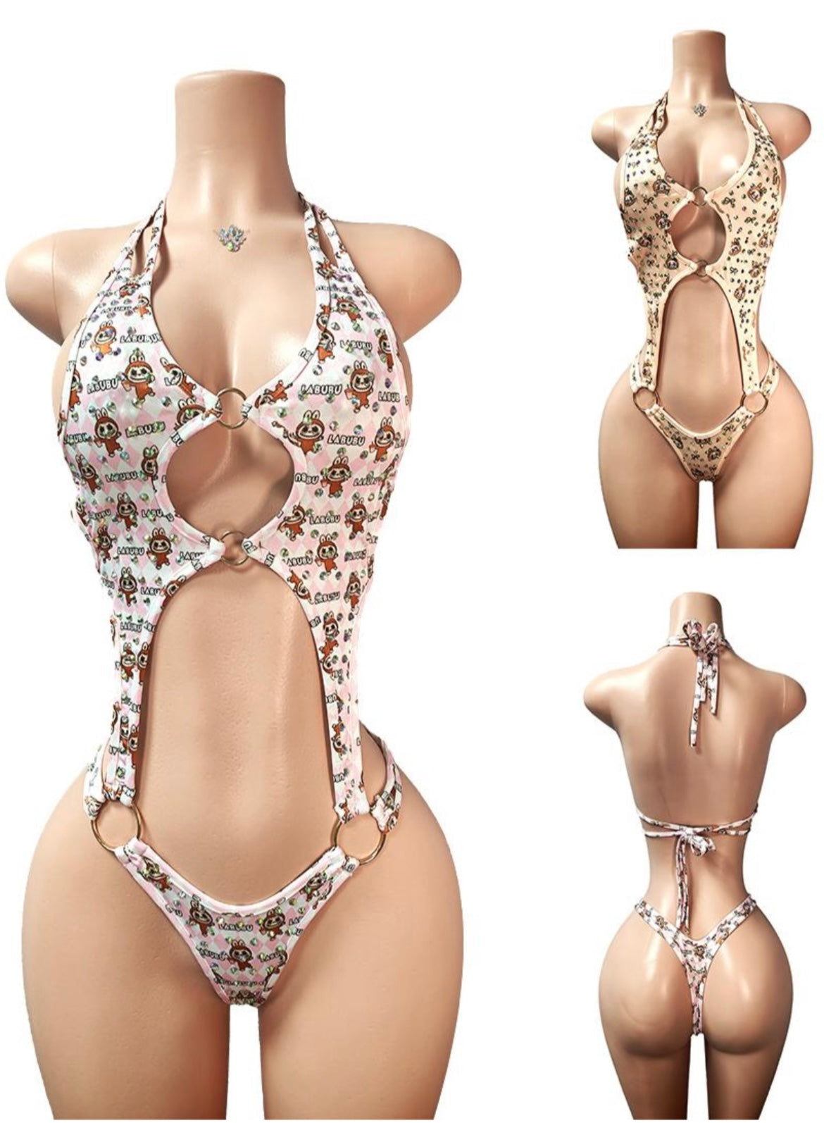 One-Piece Labubu with diamond -Exotic Collection-